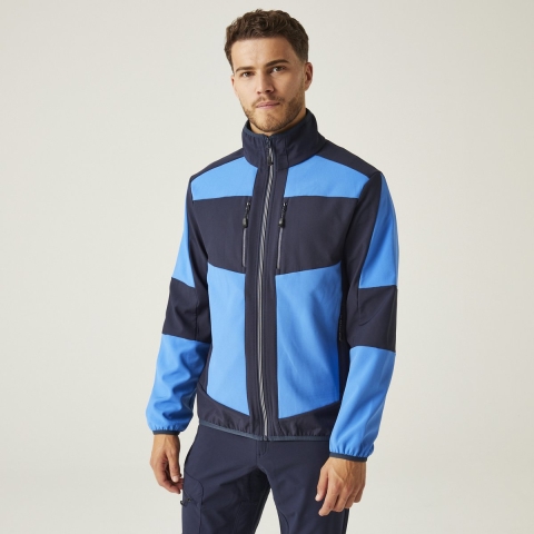Ragetta RG753 E-volve Unisex 2-Layer Softshell Jacket - Strong Blue/Navy - 3XL