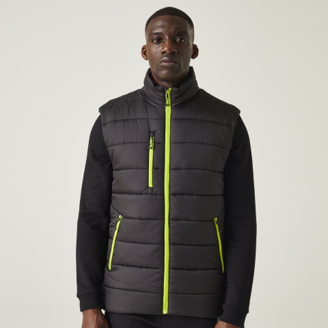Ragetta RG892 Navigate Thermal Bodywarmer - Black/Lime - M