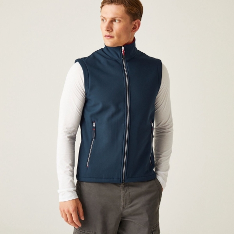 Ragetta RG925 Ascender 2-Layer Softshell Bodywarmer - Navy/Classic Red - S