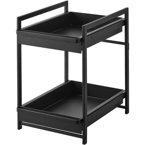 Yamazaki Keukenkast Organizer - 2 niveaus - Tower - Zwart