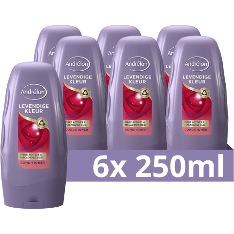 6x Andrelon Conditioner Levendige Kleur 250 ml