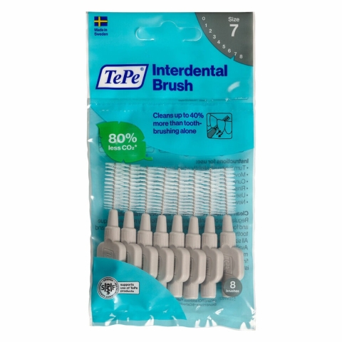 6x TePe Interdentale Ragers Original 1,3 mm Grijs 8 stuks