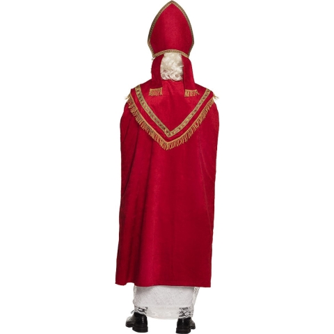 Sinterklaas kostuum - inclusief gouden staf 185 cm One size -