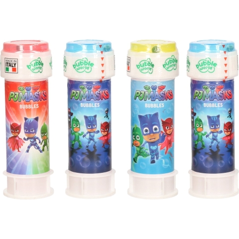 24x Disney PJ Masks bellenblaas flesjes met bal spelletje in dop 60 ml voor kinderen -
