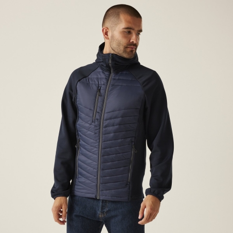 Ragetta RG0549 Navigate Hybrid Jacket - Navy/Seal Grey - M