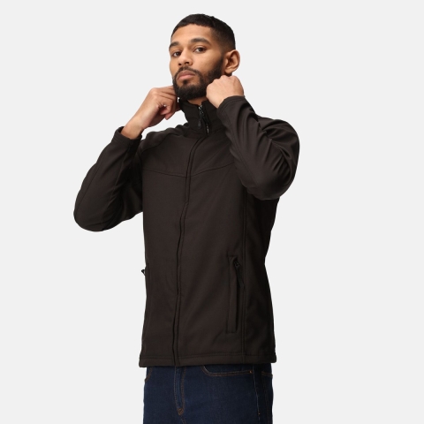 Ragetta RG642 Uproar Softshell Jacket - Black/Black - 6XL