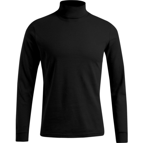 Promodoro E3407 Men´s Turtleneck-T Long Sleeve - Black - XL