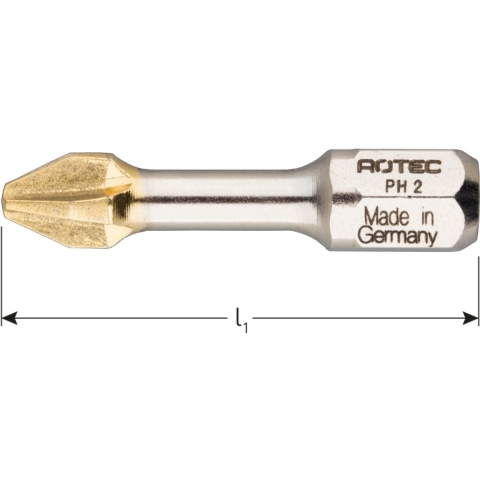 Rotec IMPACT insertbit PH 2 L=30mm C 6,3 DIAMOND - 8170202 - VPE = 10 stuks