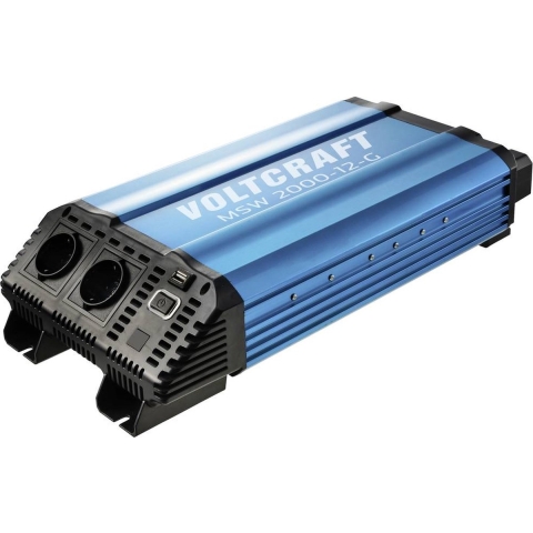 VOLTCRAFT MSW 2000-12-G Omvormer 2000 W 12 V/DC - 230 V/AC Gemodificeerde sinusvorm