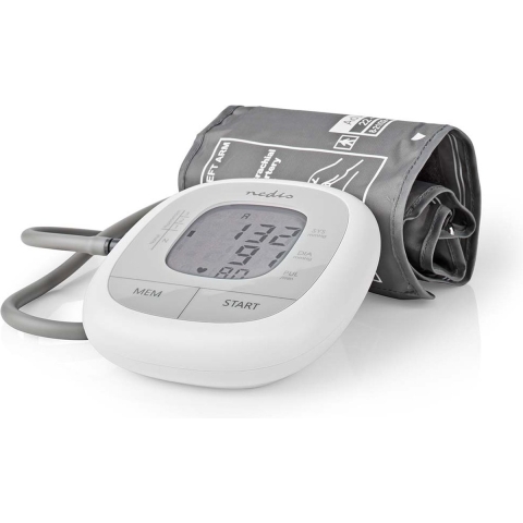 Nedis Bloeddrukmeter Bovenarm | Wit | 1 stuks - HCBL400WT HCBL400WT
