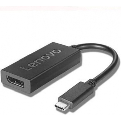 Lenovo 4X90Q93303 USB-C / DisplayPort Adapter [1x USB-C stekker - 1x DisplayPort bus] Zwart