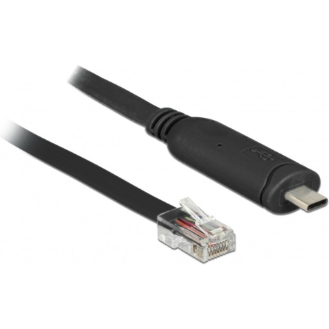 Delock USB 2.0 Adapter [1x USB-C 2.0 stekker - 1x RJ45-stekker] 63912 2 m