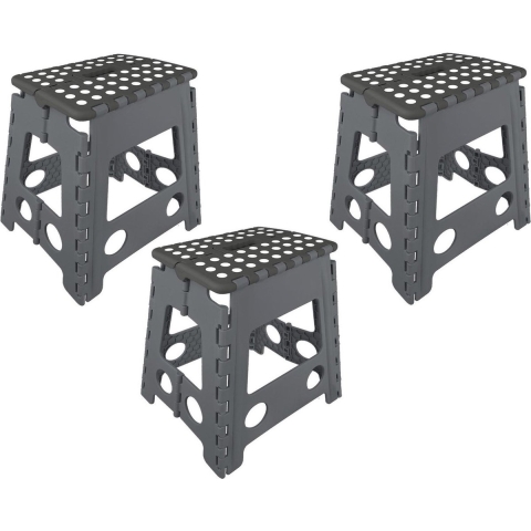 3x Opstapkrukjes/krukjes inklapbaar 39.5 cm -