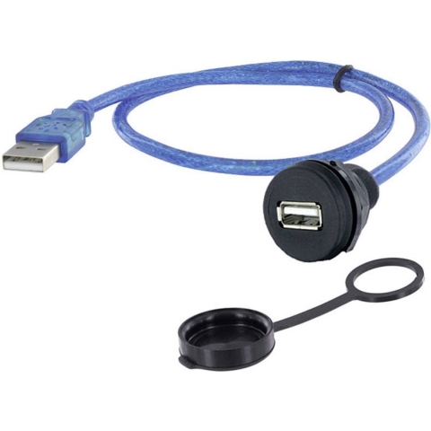 USB 2.0 type A Chassisbus, inbouw 1310-1018-05 M22 1310-1018-05 encitech 1 stuk(s)
