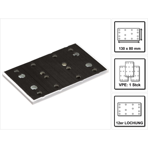Festool 489252 SSH-STF-80x130/14 Schuurzool Stickfix Voor RTS 400, RS 400 - 80 X 130mm - 489252