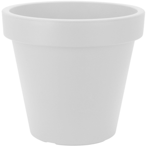 Plantenpot/bloempot Terras Master- dubbelwandig kunststof - wit - D60 x H55 cm -