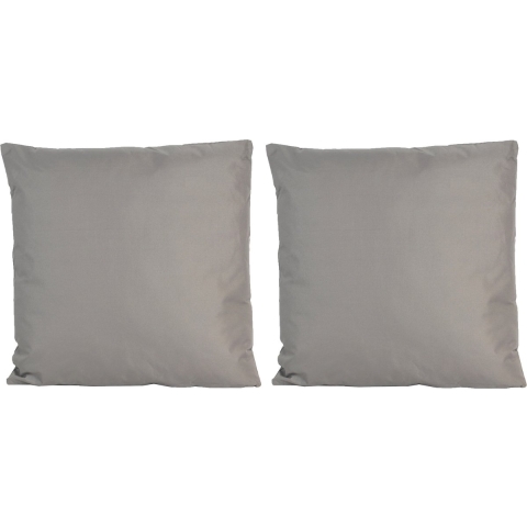 4x Grote bank/sier kussens voor binnen en buiten in de kleur grijs 60 x 60 cm -