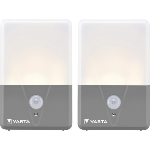 Varta 16634101402 Motion Sensor Outdoor Light Twin Campinglamp LED 40 lm werkt op batterijen 60 g Grijs