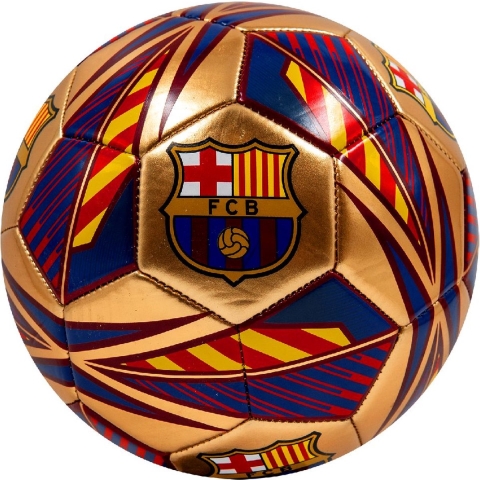Voetbal FC Barcelona Pitch Maat 5 Goud