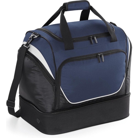 Quadra QS285 Pro Team Hardbase Holdall - French Navy/Black/White - 44 x 39 x 27 cm