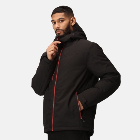 Ragetta RG253 Navigate Waterproof Insulated Jacket - Black/Classic Red - M