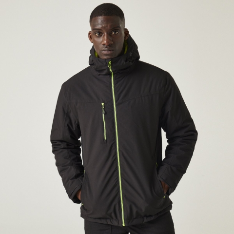 Ragetta RG253 Navigate Waterproof Insulated Jacket - Black/Lime - 3XL