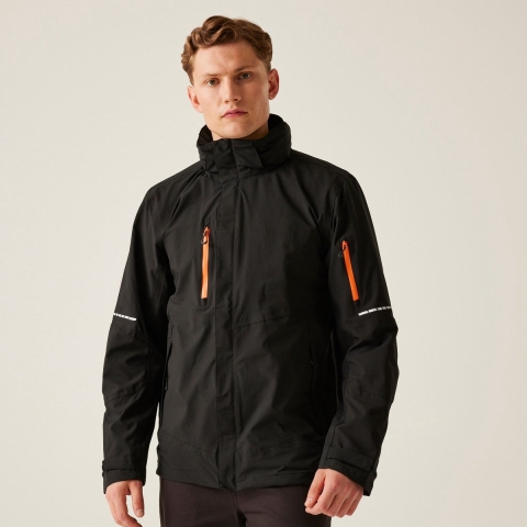 Ragetta RG5110 X-Pro Exosphere II Shell Jacket - Black/Magma Orange - 3XL