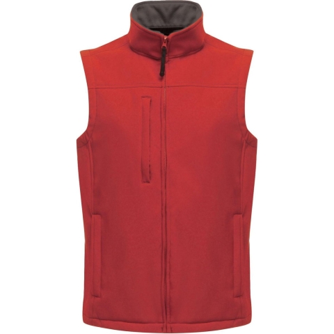 Ragetta RG788 Flux Softshell Bodywarmer - Classic Red/Seal Grey (Solid) - XL