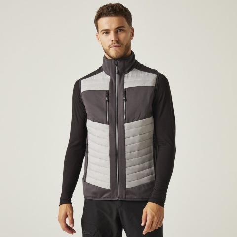 Ragetta RG905 E-volve Unisex Thermal Hybrid Bodywarmer - Mineral Grey/Ash (Heather) - S