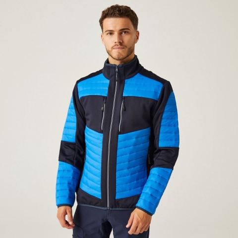Ragetta RG563 E-volve Unisex Thermal Hybrid Jacket - Strong Blue/Navy - M