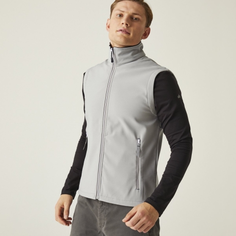 Ragetta RG925 Ascender 2-Layer Softshell Bodywarmer - Mineral Grey/Black - M