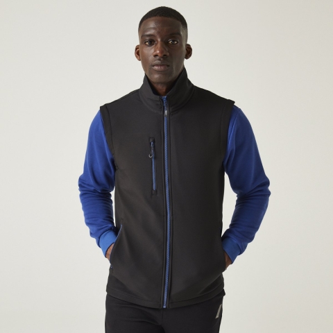 Ragetta RG915 Navigate 2-Layer Softshell Bodywarmer - Black/New Royal - M