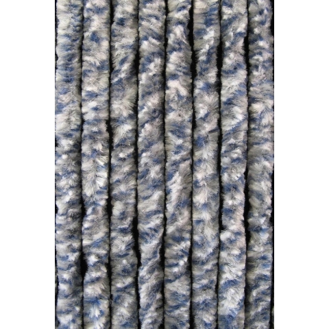 Kattenstaart Deurgordijn 100x240 Gr/bl/wit 100% Polypropyleen