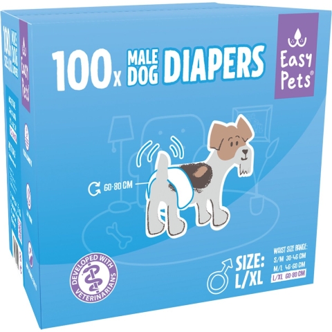 EasyPets Hondenluiers Reu L/XL 100 stuks