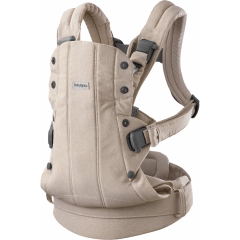BabyBjørn Voetenzak - Harmony - Geweefd Melange - Licht Beige - BabyBjörn - OneSize - Draagzakken