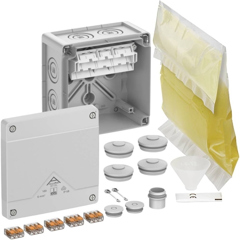 Spelsberg Abox Pro XT SL-6² Aftakkast (l x b x h) 152 x 152 x 85 mm Grijs IP66, IP68 1 stuk(s)