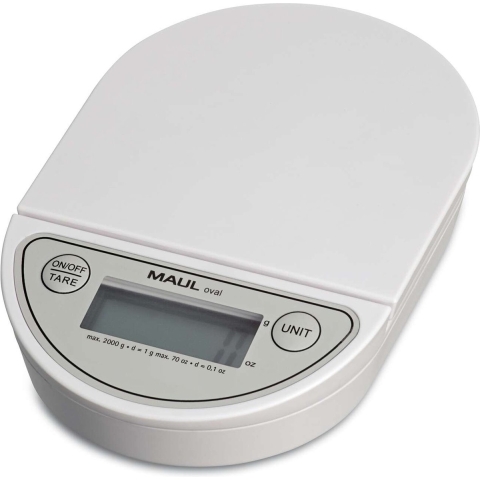 Maul MAULoval Brievenweegschaal Weegbereik (max.) 2 kg Resolutie 1 g Wit