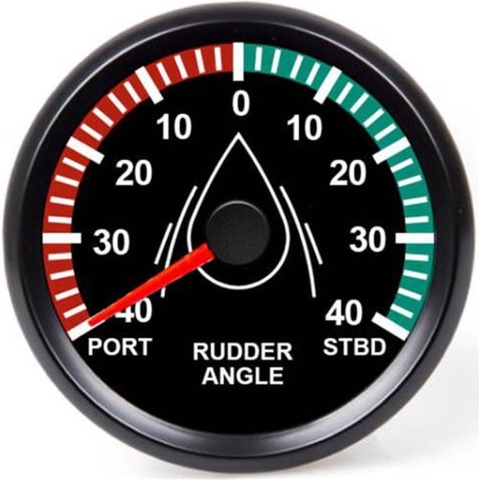 Hollex Roerstandmeter Type 2ø85 mm inbouw 12/24 Volt 0-190 Ohm zwart (zonder transducer)
