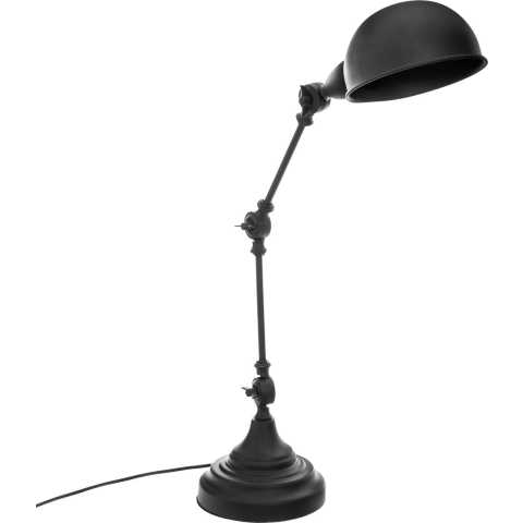 Atmosphera Tafellamp/bureaulampje Design Light Classic - zwart - H55 cm -