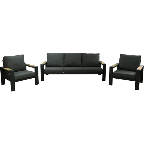 Benton Loungset 3 dlg. - Antraciet Buitengewoon de Boet - Buitengewoon de boet