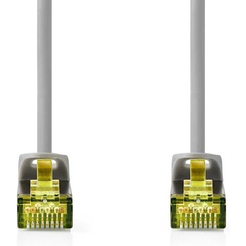 Nedis Cat 8.1 Netwerkkabel | S/FTP | RJ45 Male | RJ45 Male | 10.0 m | Rond | LSZH | Grijs | Label - CCGL85520GY100