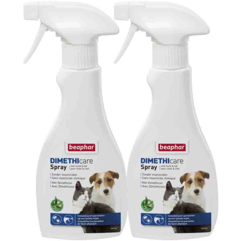 2x Beaphar DIMETHIcare Spray Hond&Kat 250 ml