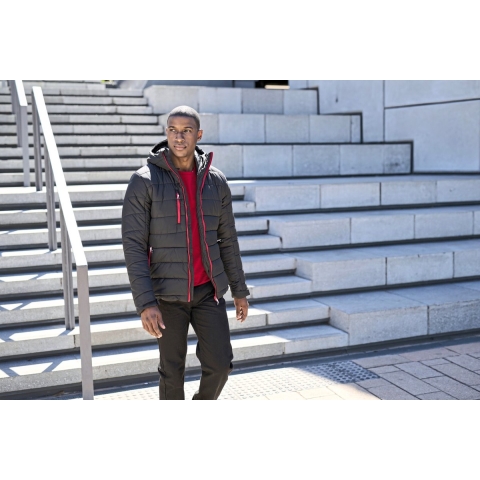 Ragetta RG241 Navigate Thermal Jacket - Black/Orange Pop - L