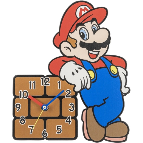 Super Mario - Wall Clock (block)