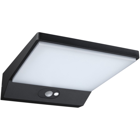 Paulmann 94334 Ronas Wandlamp op zonne-energie 5 W Warmwit Donkergrijs