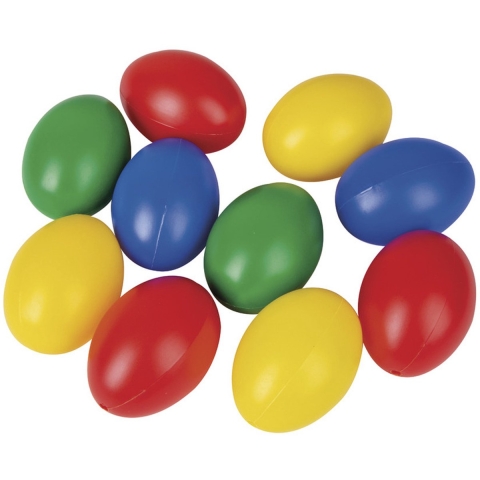 60 gekleurde plastic eieren -