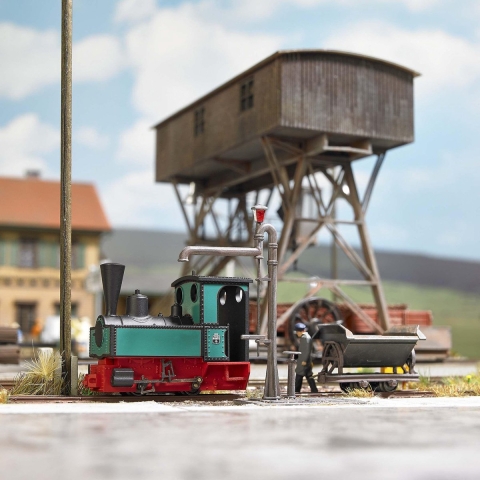 Busch Feldbahn 12141 H0f veldbaanloc Declauville type 3 Museumlocomotief