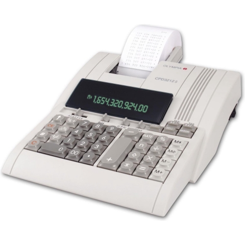 Olympia CPD 3212S Bureaurekenmachine met printer Beige Aantal displayposities: 12 werkt op het lichtnet (l x b x h) 254 x 210 x 68 mm