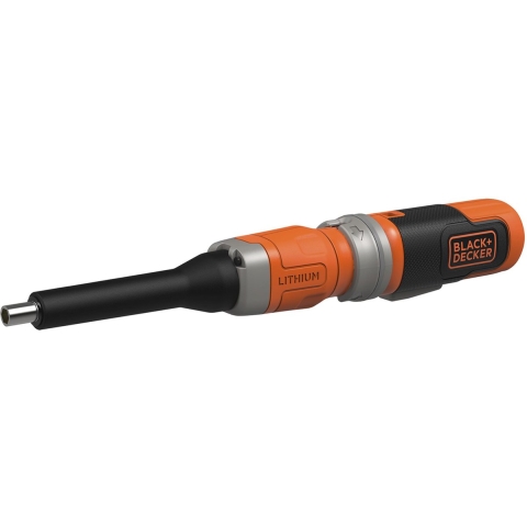 BLACK+DECKER BCF603C 3.6V In-line schroevendraaier + acc | 400mA Lader | 20x Shroefbits | In tinnen opbergbox - BCF603C-QW