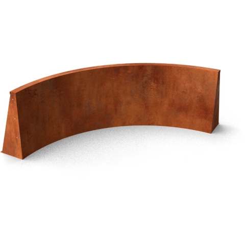Fronta Keerwanden cortenstaal binnenbocht L100 x B100 x H20 cm - Geroba